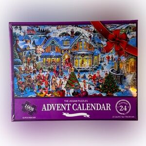 Jigsaw Puzzle Advent Calendar 1008 Pieces (42 pcs day) Winter Wonderland New